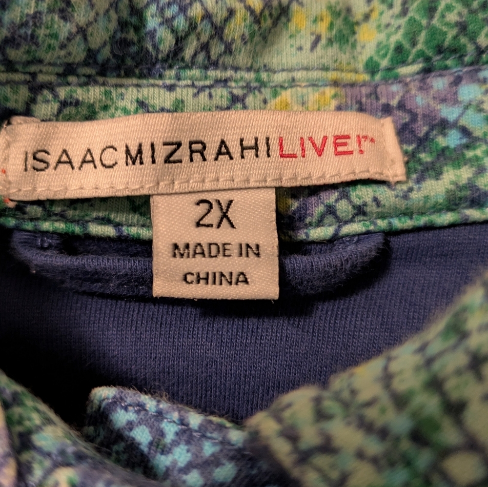 Isaac Mizrahi Live Colorful Patterned Jacket - Picture 3 of 5